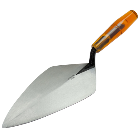 Picture of W. Rose™ 11-1/2” Wide London Brick Trowel with Low Lift Shank on a Plastic Handle